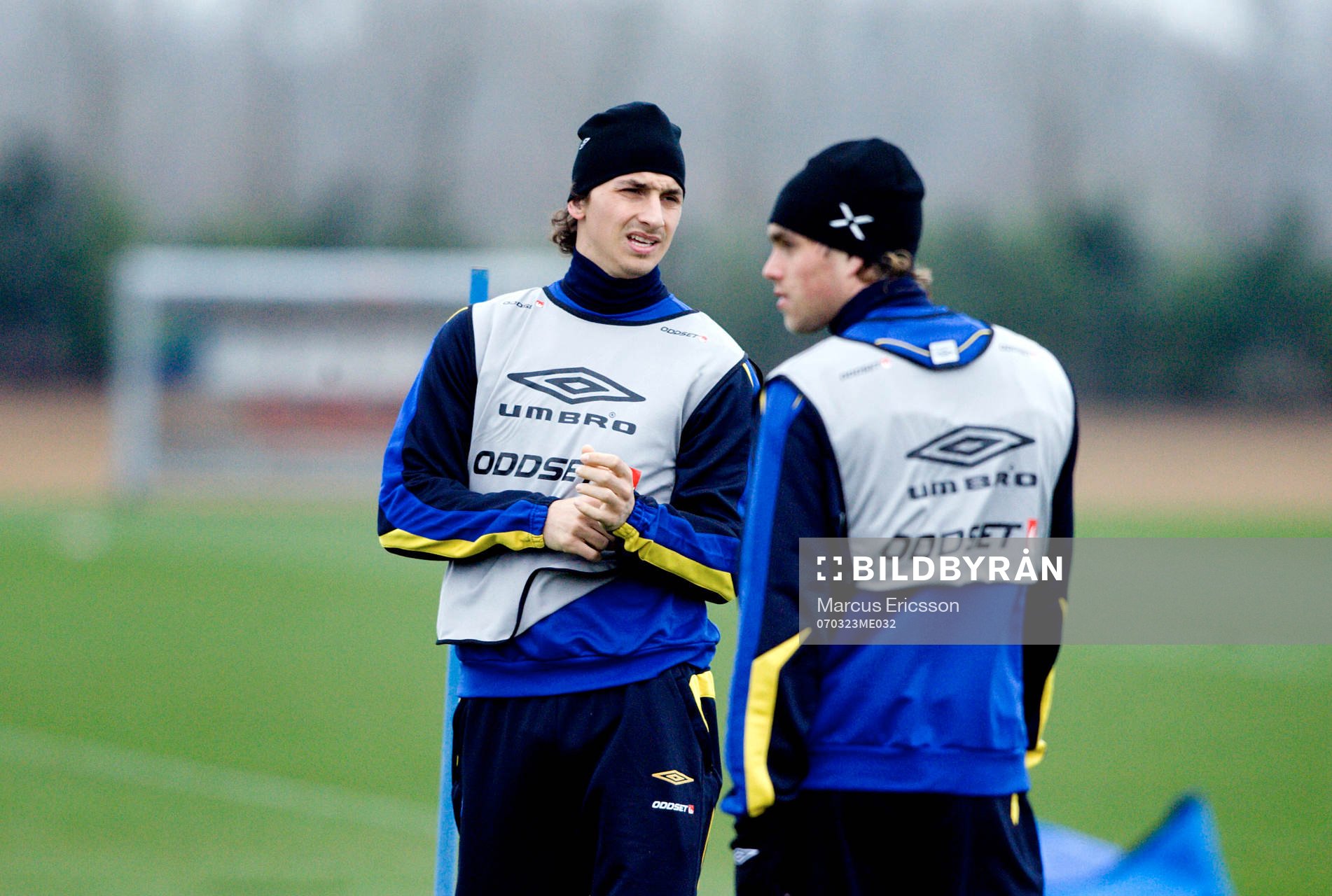 Zlatan Ibrahimovic och Johan Elmander