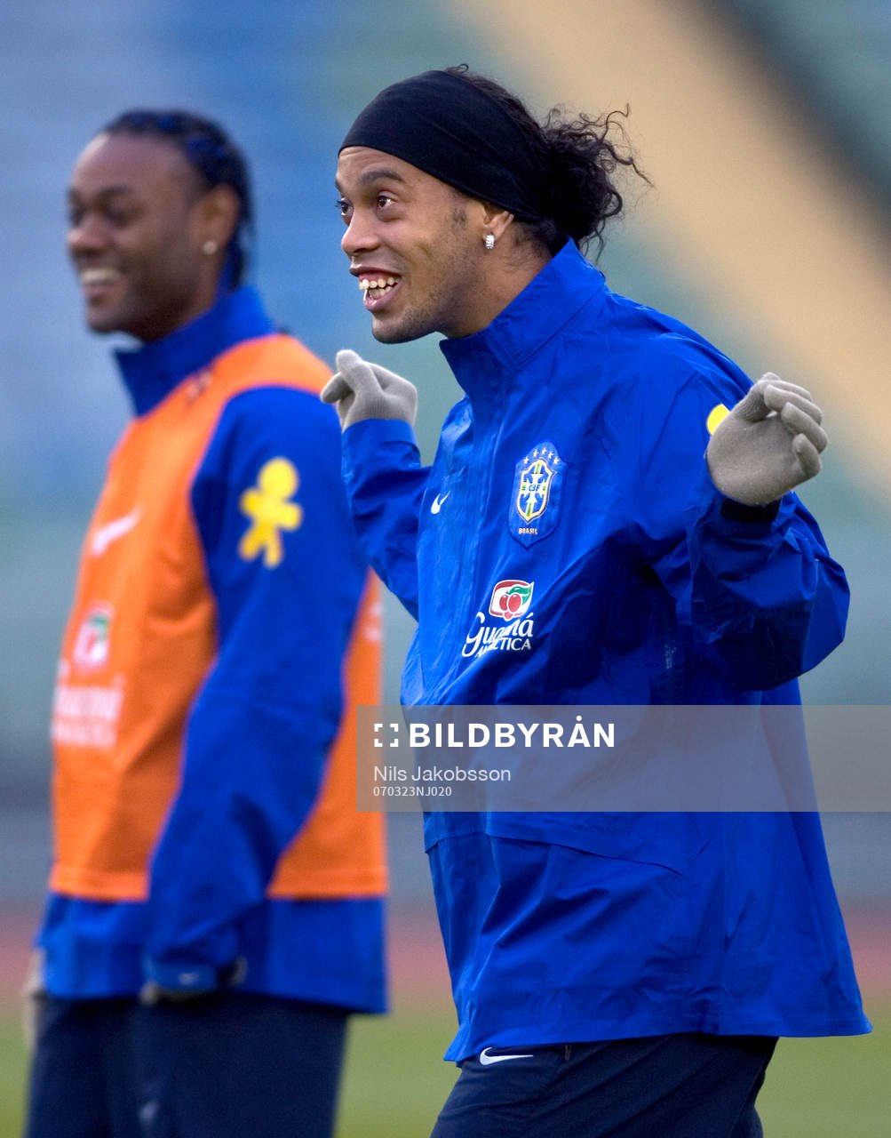 Ronaldinho, Brasilien, skrattar