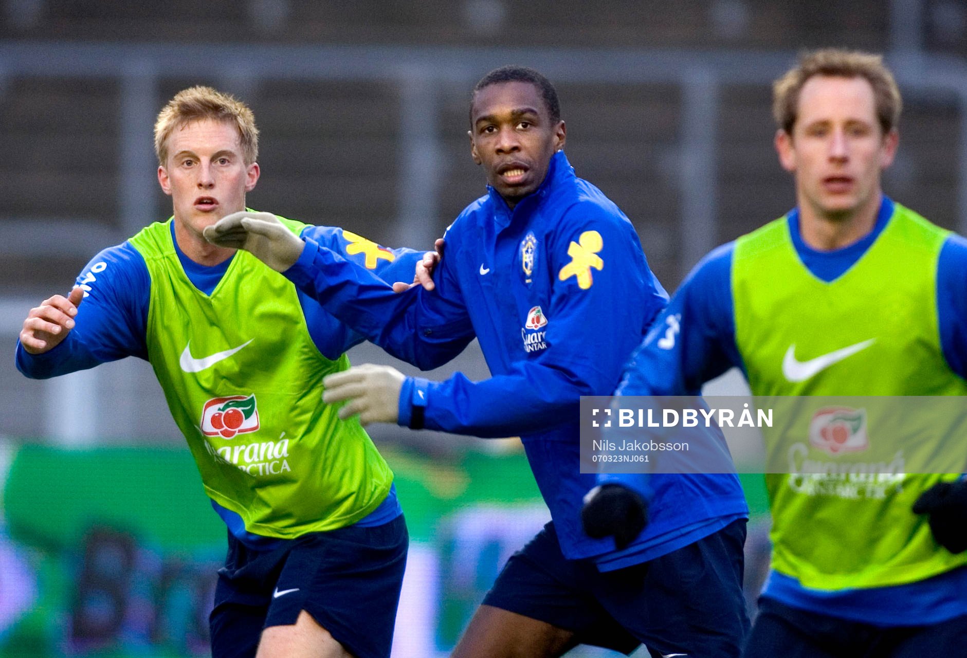 Peter Larsson, Halmstad, Robinho, Brasilien, Johan