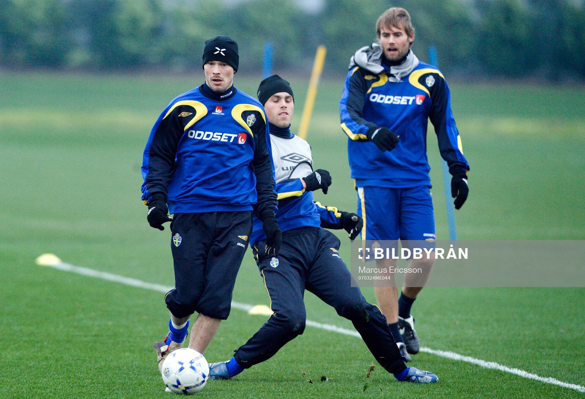 Fredrik Ljungberg, Johan Elmander och Olof Mellberg
