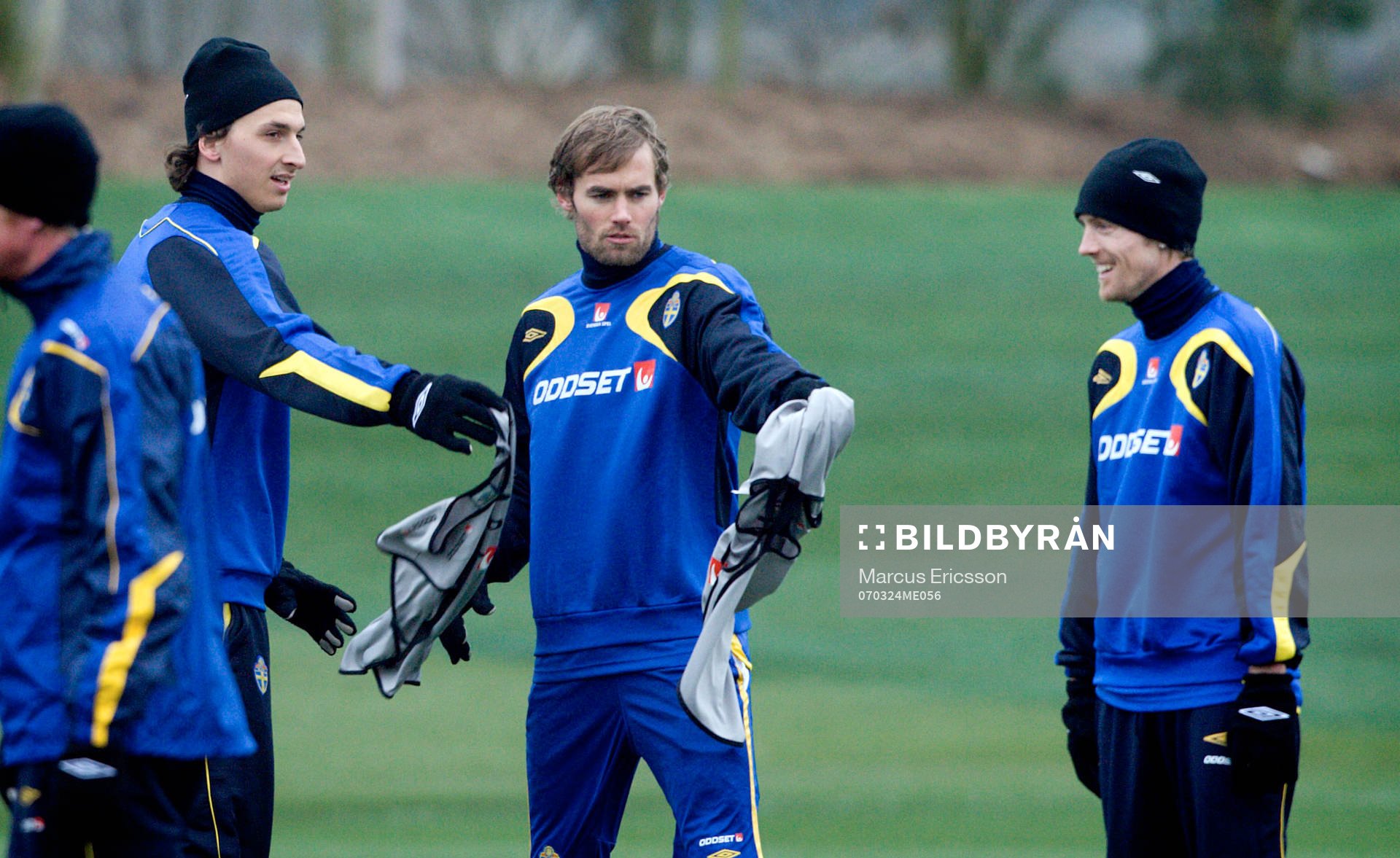 Zlatan Ibrahimovic, Olof Mellberg och Christian Wilhelmsson