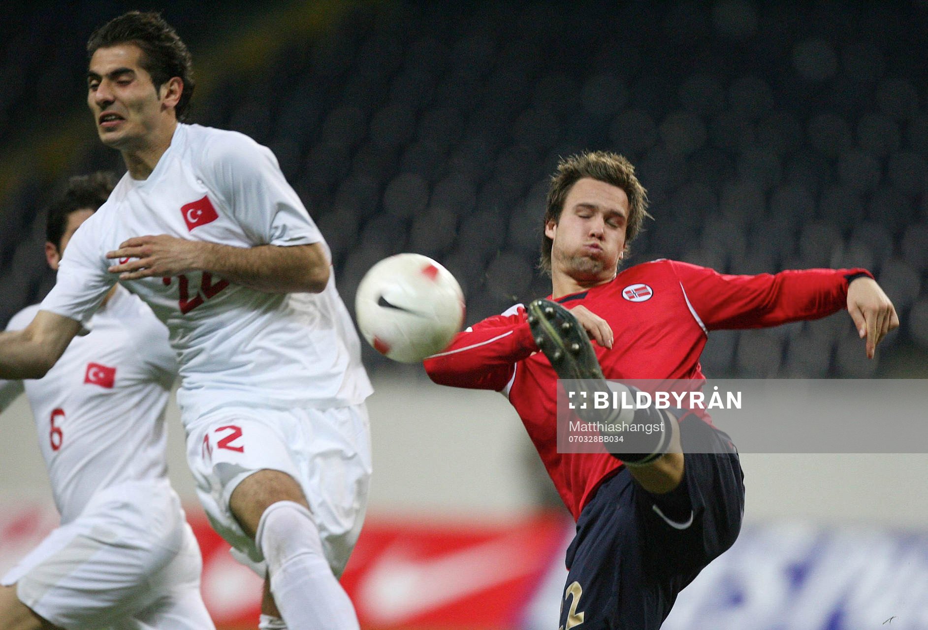 Hamit Altintop, Turkiet och Kristofer Haestad, Norge.