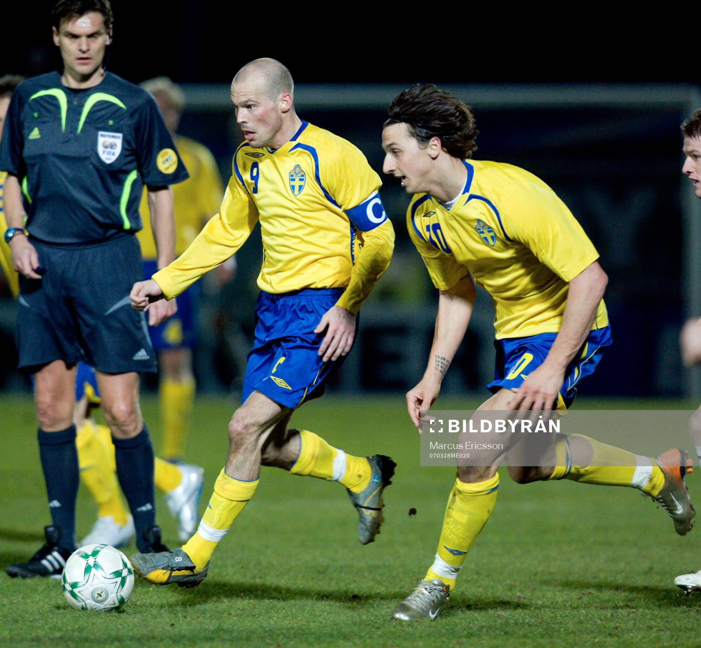 Fredrik Ljungberg och Zlatan Ibrahimovic