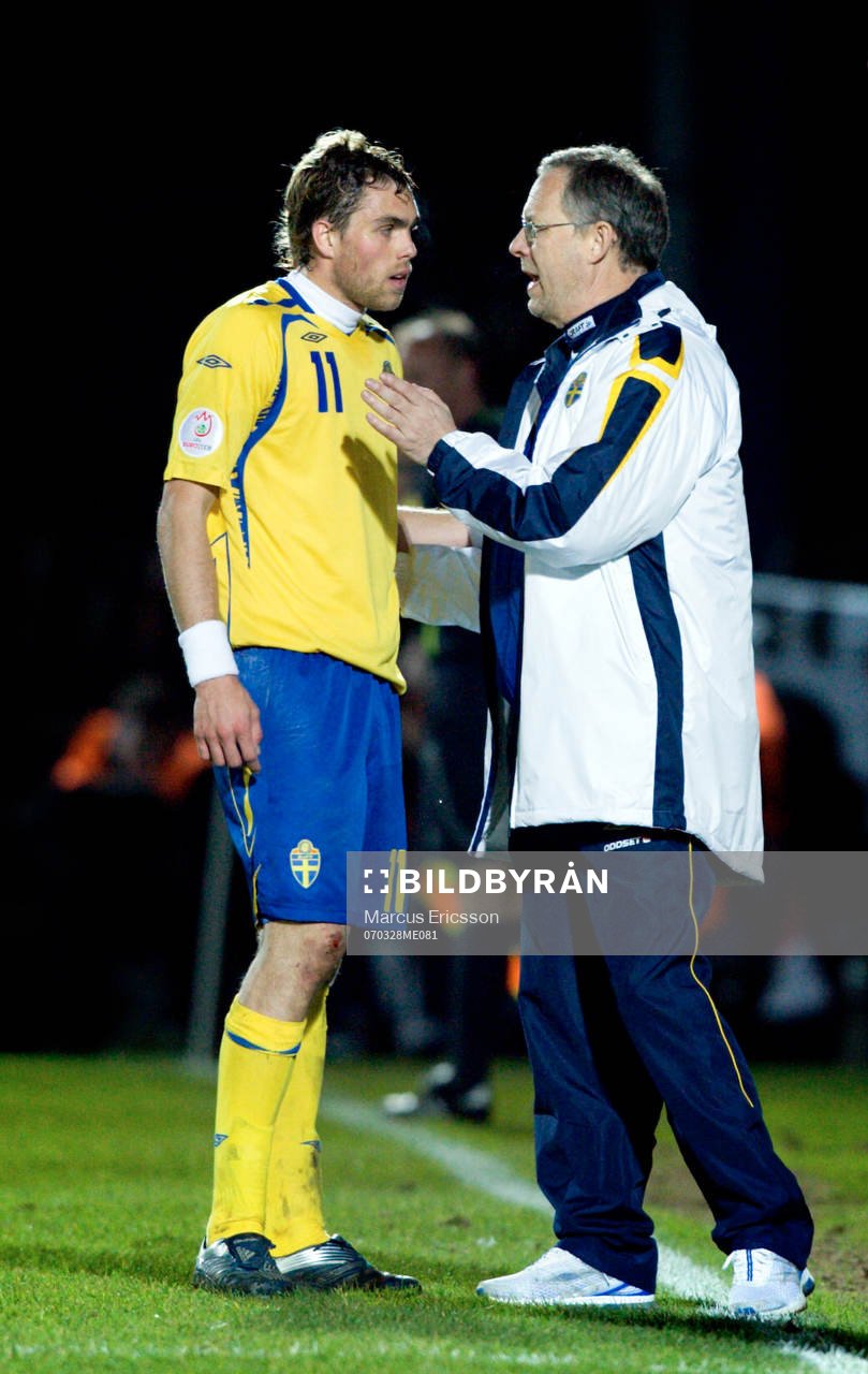 Johan Elmander och Lars Lagerbäck, Förbundskapten