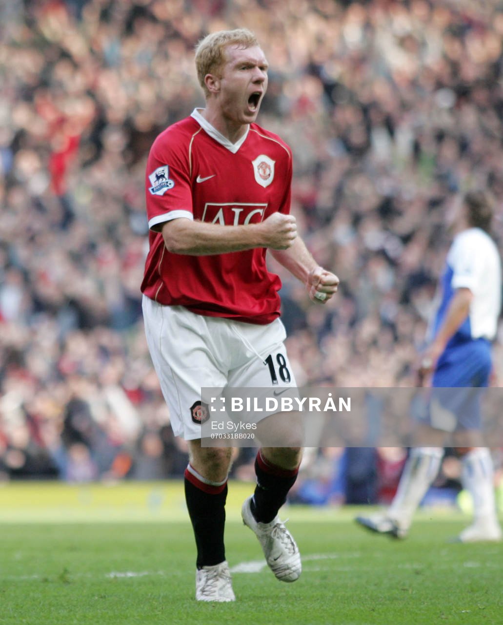  Paul Scholes, Manchester (jubel)