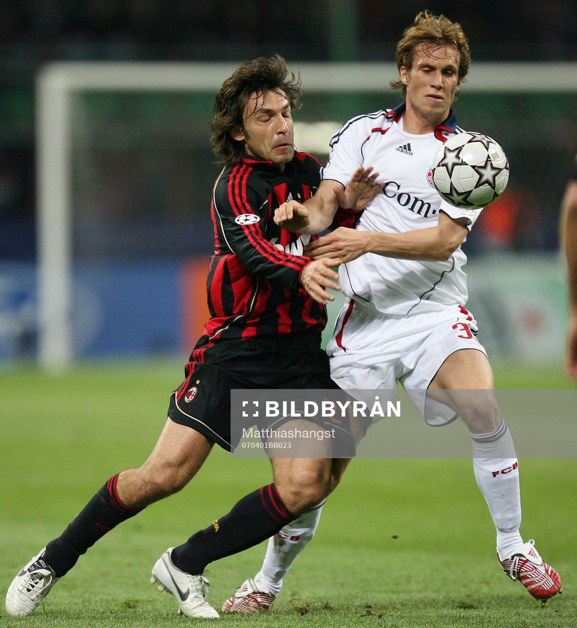 Andrea Pirlo, Milan och Andreas Ottl, Bayern