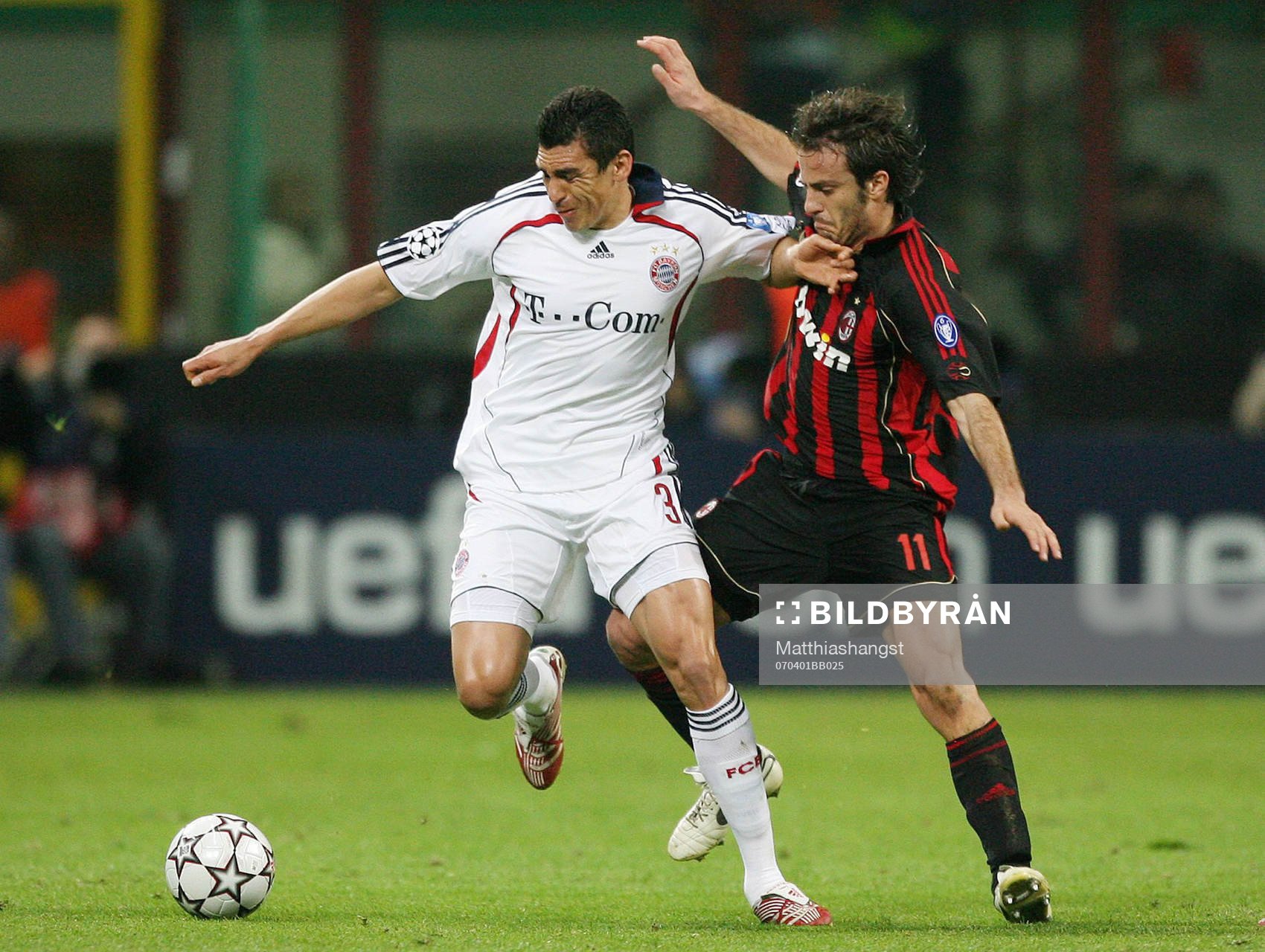   Lucio, Bayern och Alberto Gilardino, Milan.