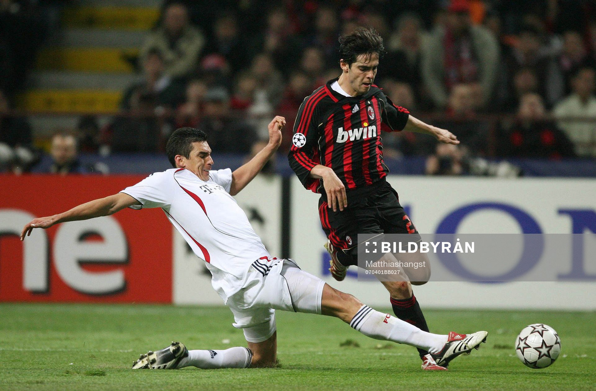 Lucio, Bayern och Kaka, Milan