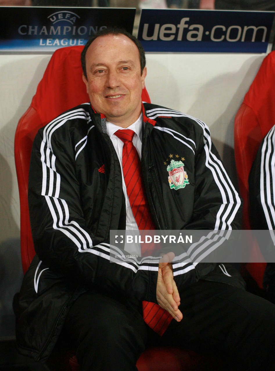  Rafael Benitez, manager, tränare, Liverpool.