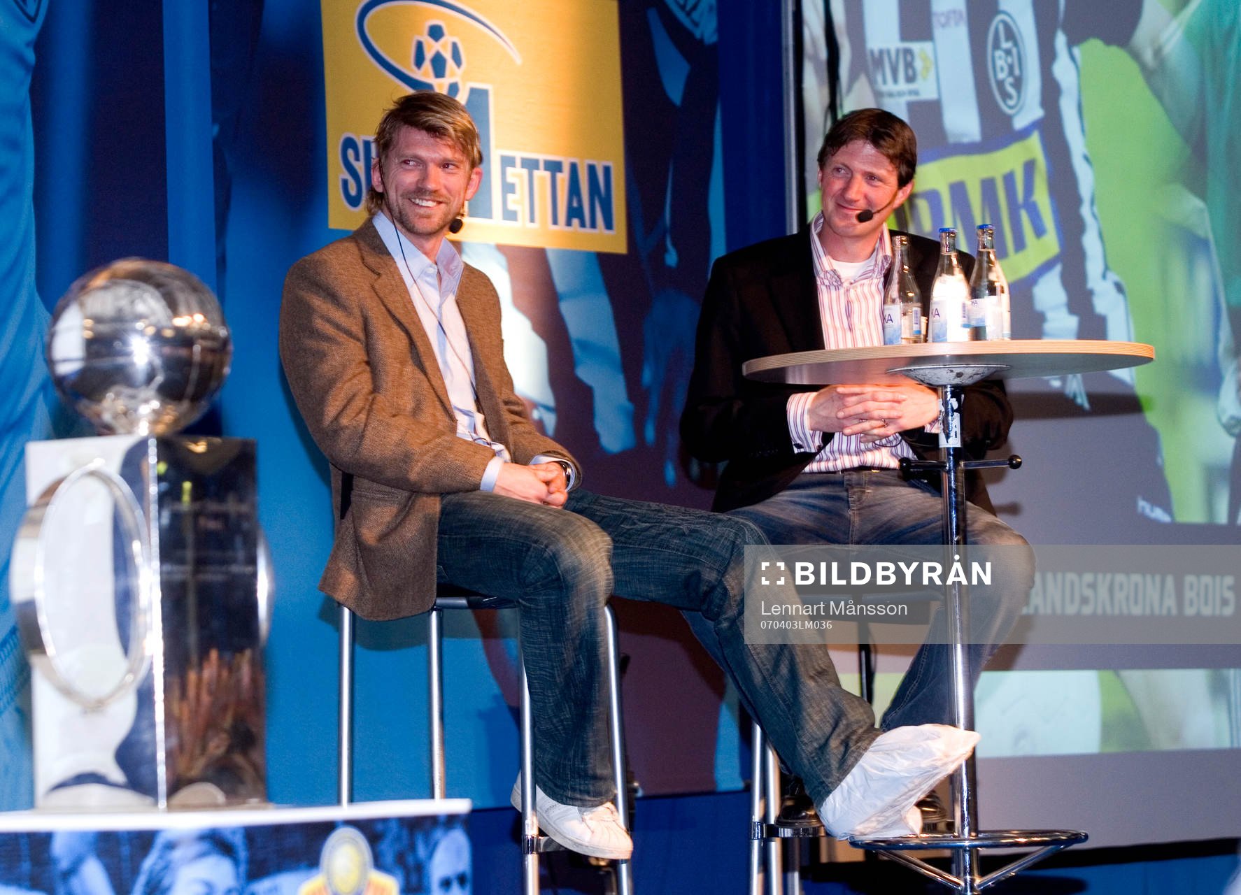 Jesper Blomqvist, Enköping (med skadad fot) och Patrik