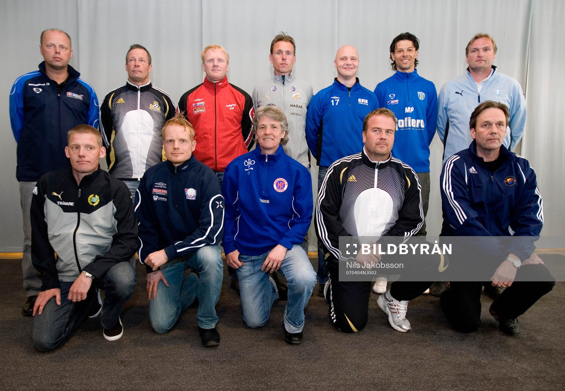  Kenneth Isaksson, Sunnanå, Zaine Söderlund, Bälinge, Krister Engström, Falköping, Andreé Jeglertz, Umeå, Janne Jansson, Qbik, Martin Pringle, Göteborg, Jörgen Petersson, Malmö FF. 