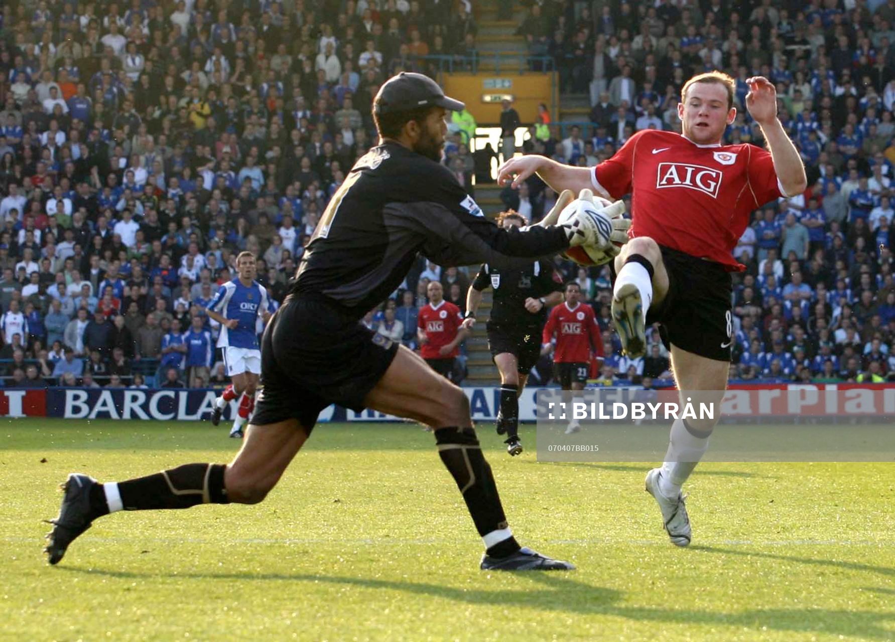 Wayne Rooney, Manchester United och David James, målvakt