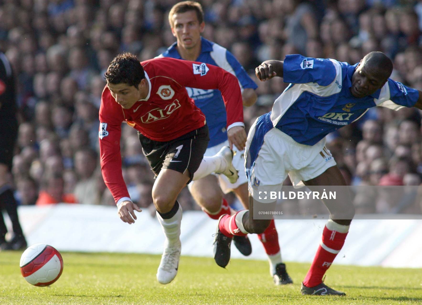 Cristiano Ronaldo, Manchester United och Lauren, Portsmouth