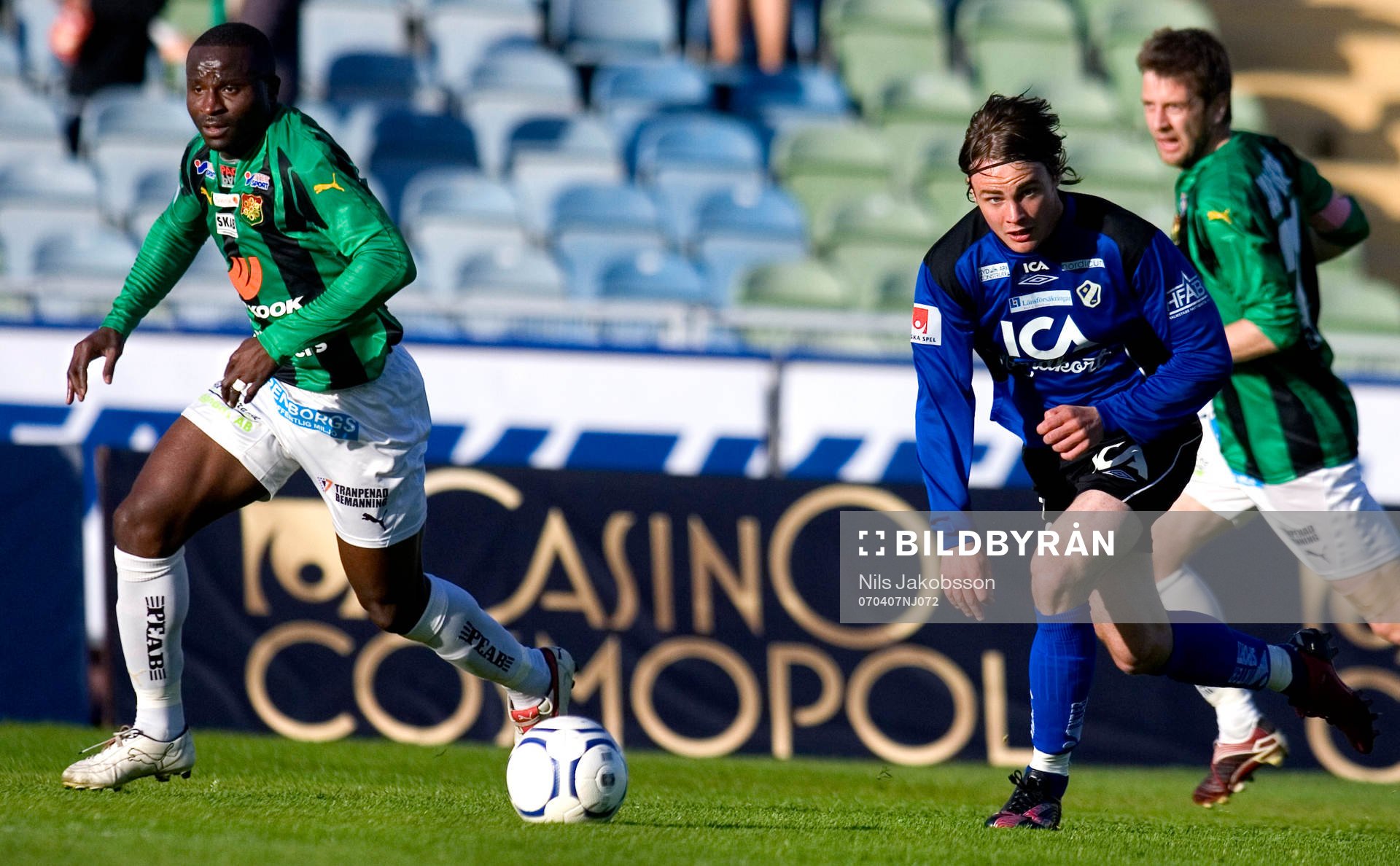Ipke Ekong, GAIS, Hjalmar Öhagen. Halmstad