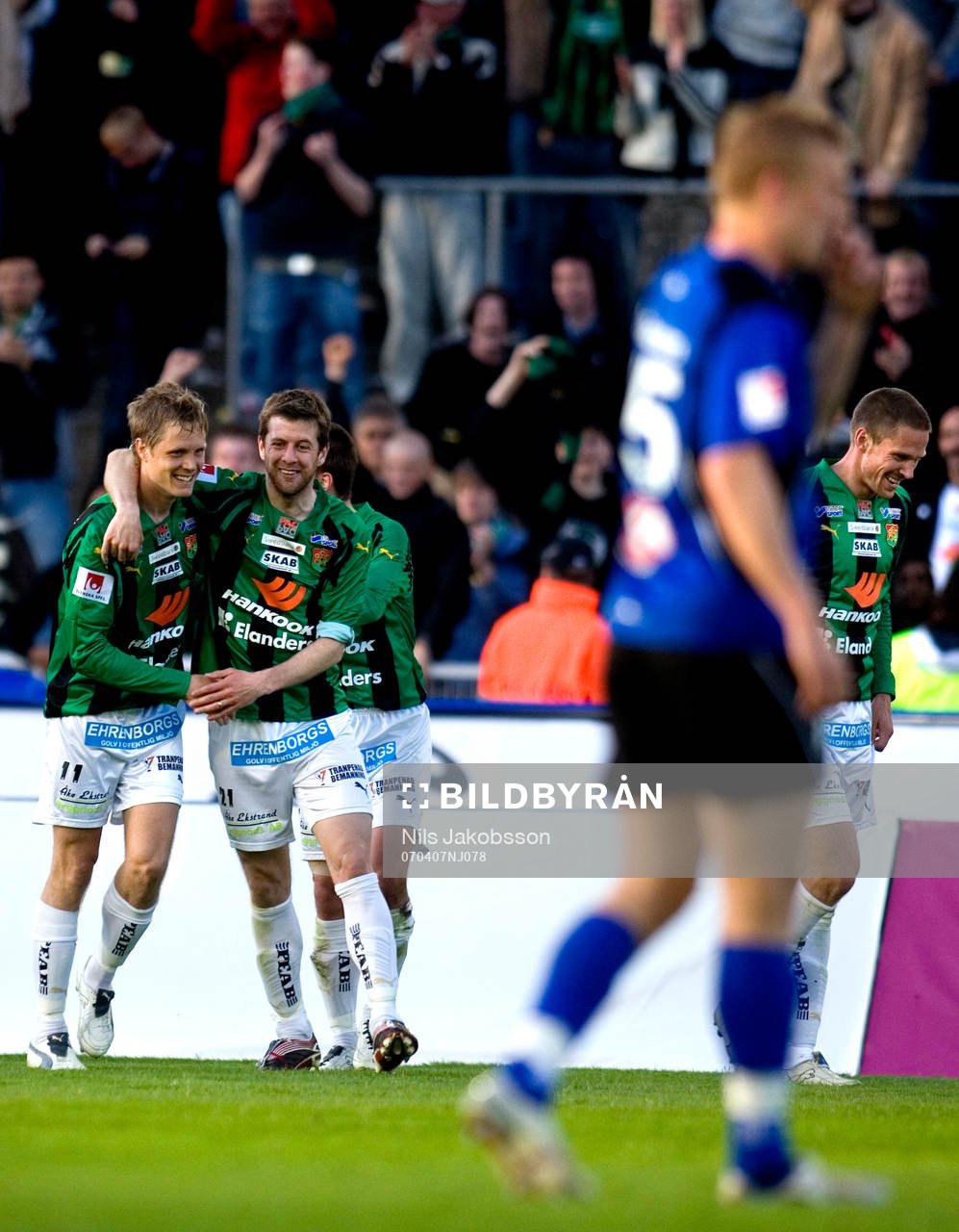 Anton Holmberg, Johann Gudmundsson, GAIS, Jubel, Halmstad