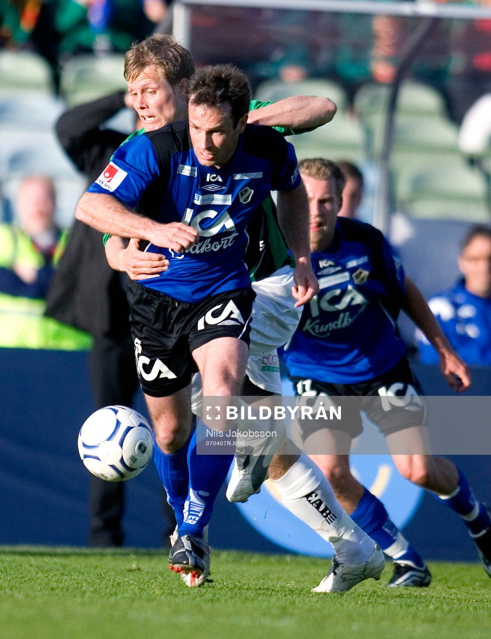 Hans Hasse Mattisson, Halmstad, Anton Holmber, GAIS, som