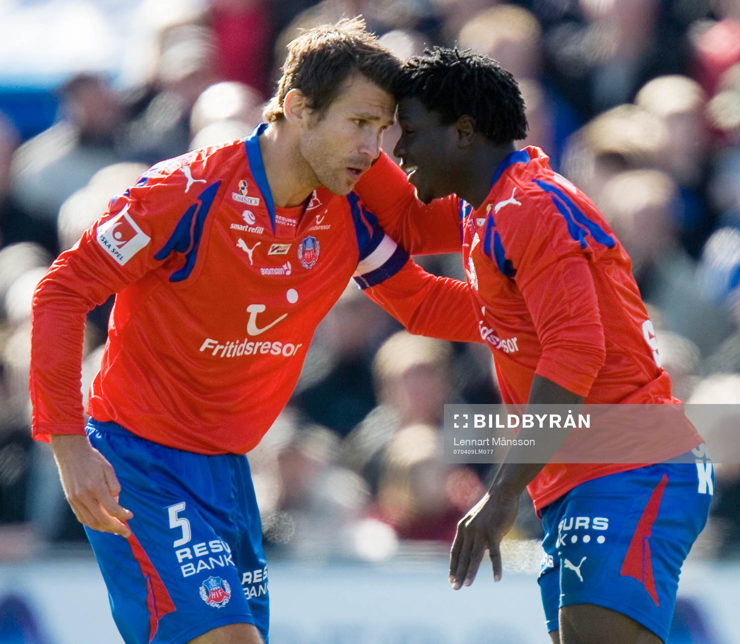 Andreas Jakobsson och Razak Omotoyoss, Helsingborg.