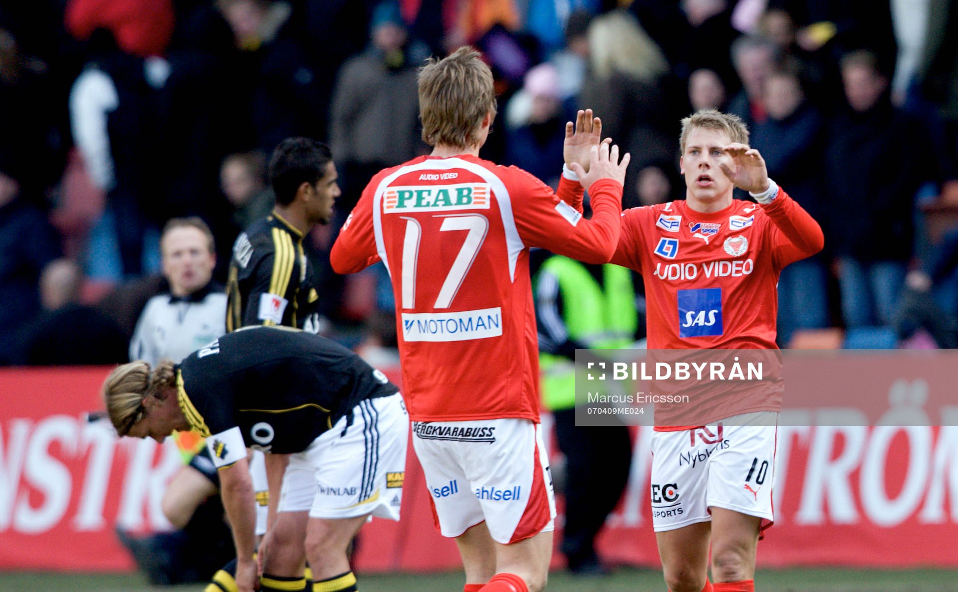 Viktor Elm och Patrik Ingelsten, Kalmar, jubel