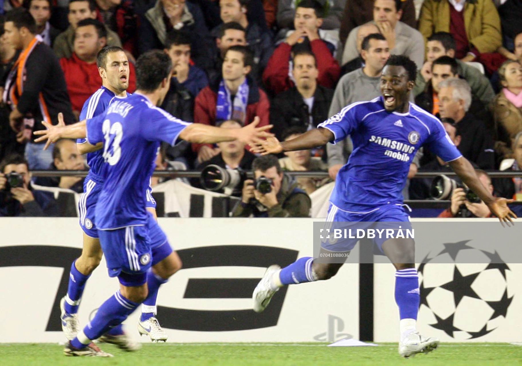 Michael Essien, Chelsea, jubel, glädje 1 - 2