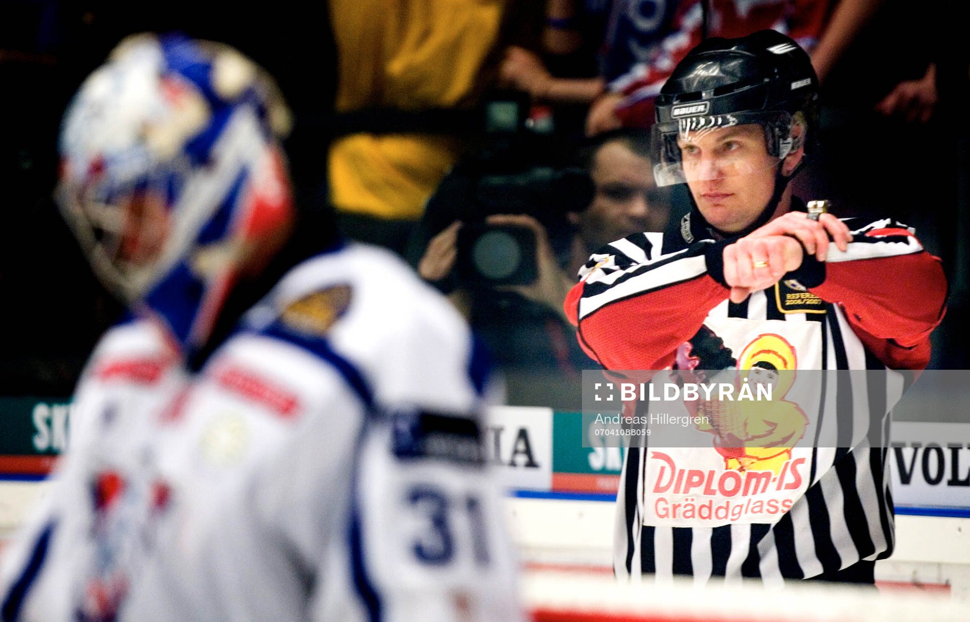 Ishockey, Elitserien Final 4/7, domare, Marcus Vinnerborg