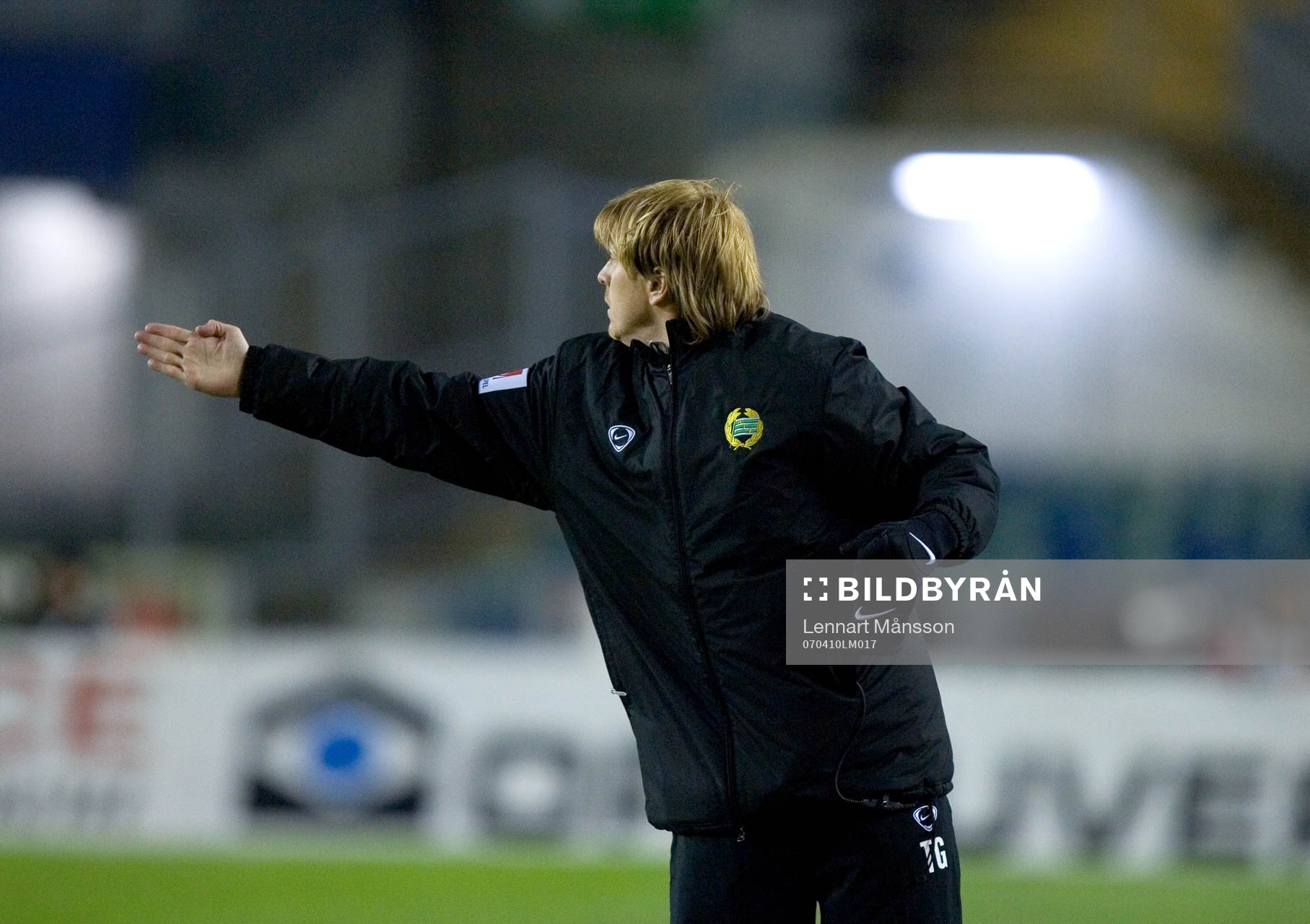 Tony Gustavsson, tränare, Hammarby, dirigerar