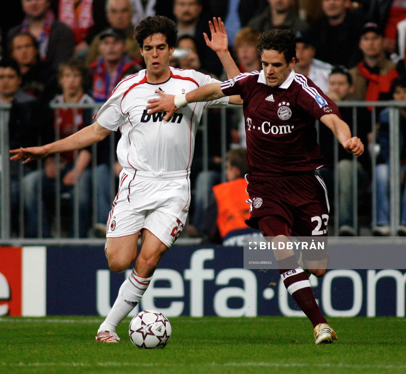 Kaka, Milan och Owen Hargreaves, München