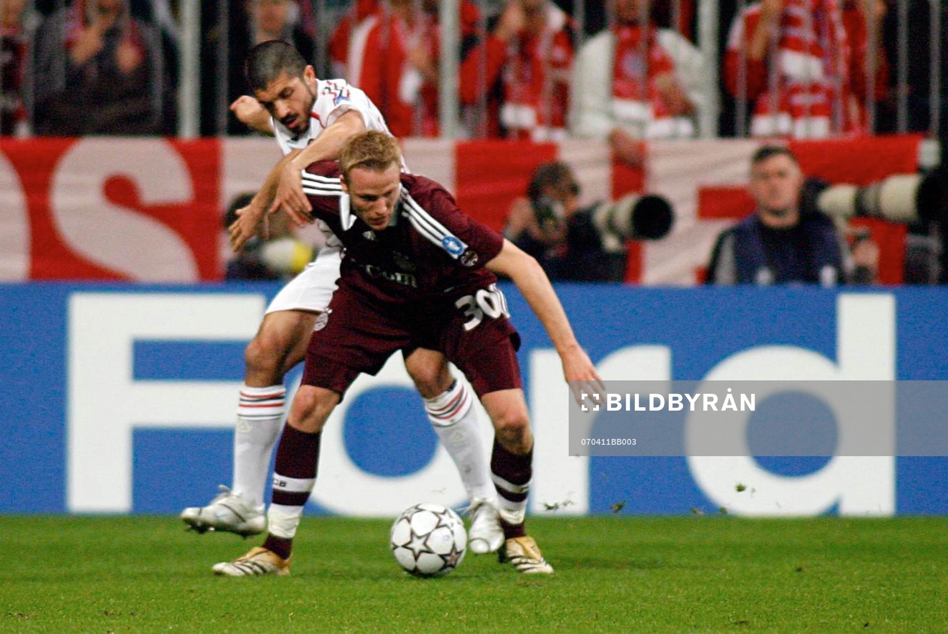 Gennaro Gattuso, Milan och Christian Lell, München