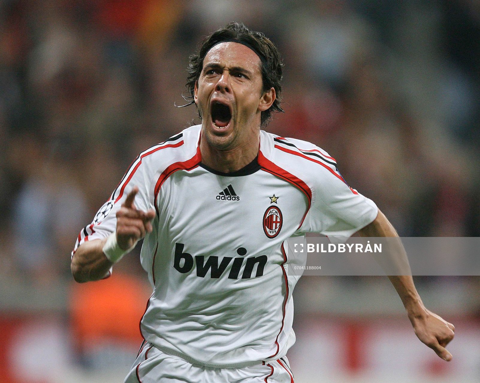 Filippo Inzaghi, Jubel, Milan