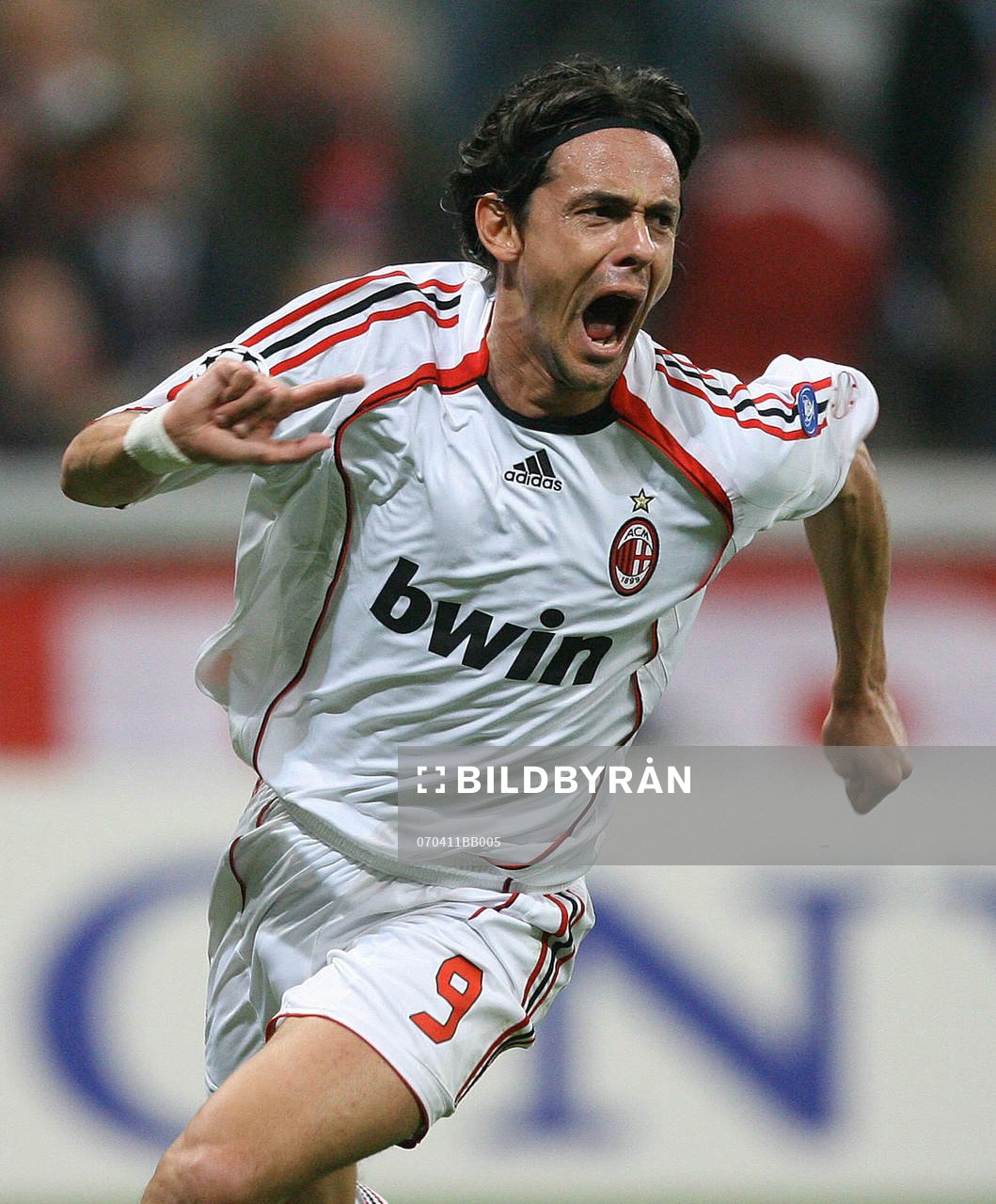 Filippo Inzaghi, Jubel, Milan