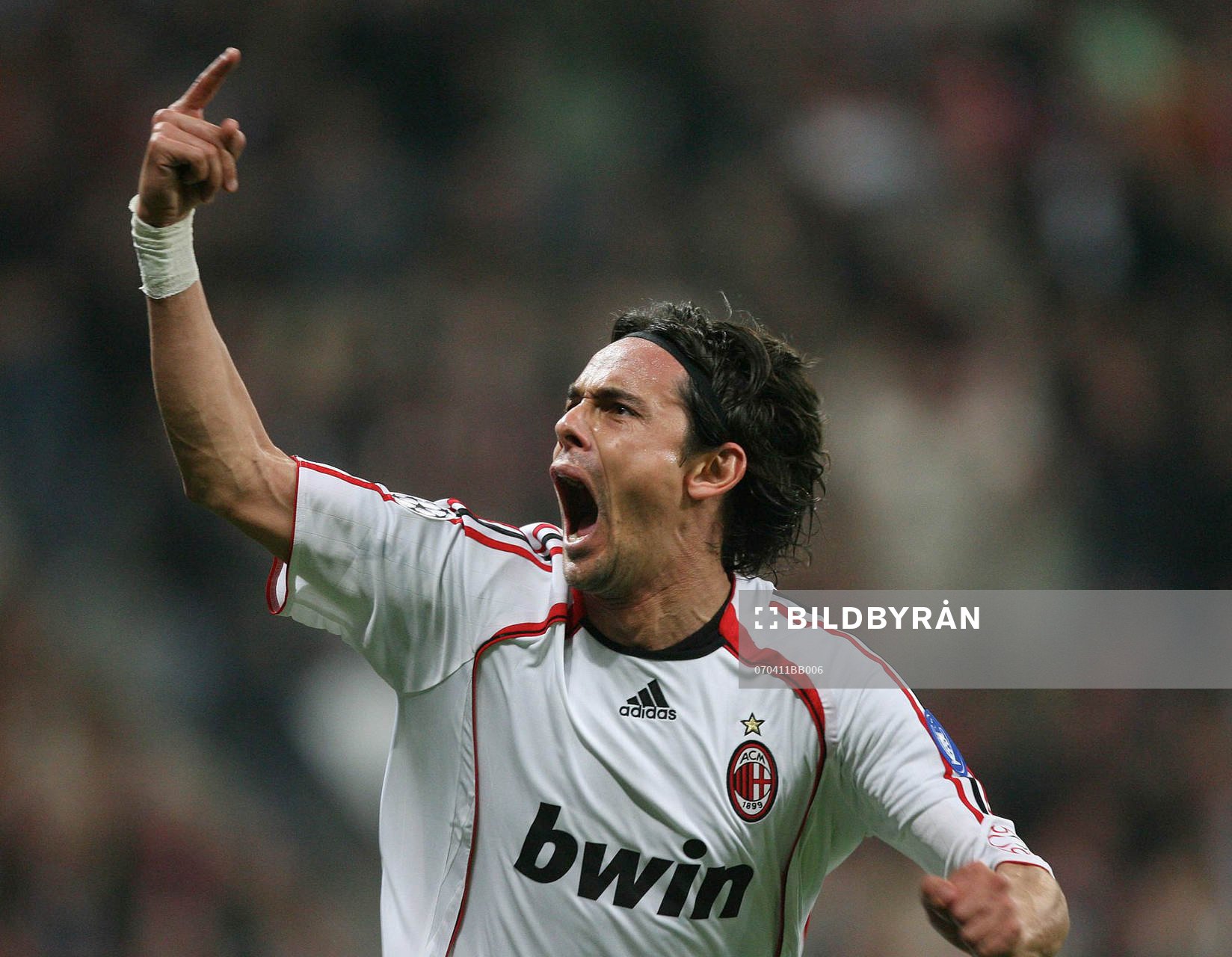 Filippo Inzaghi, Jubel, Milan
