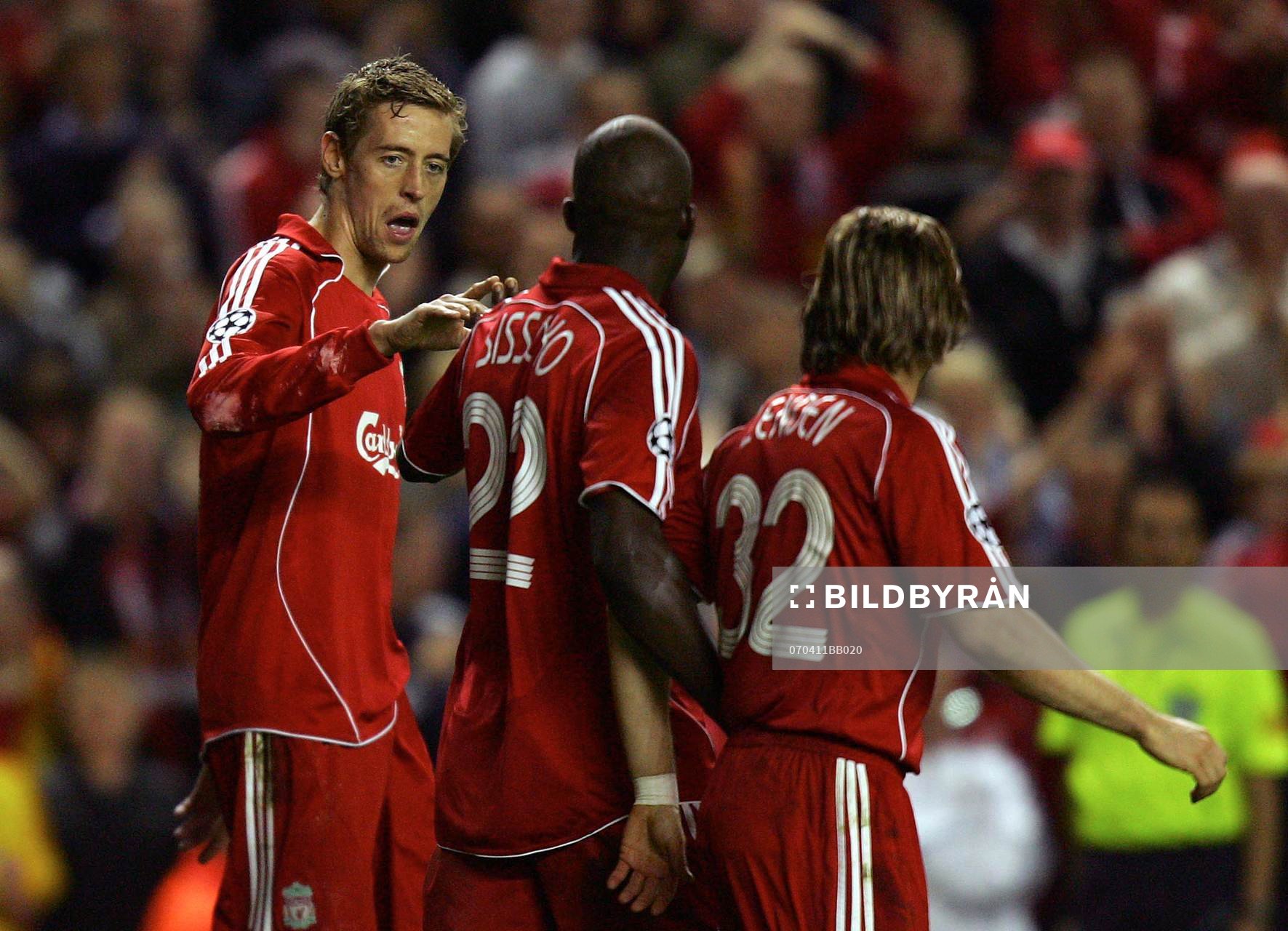 Peter Crouch, Liverpool, Momo Sissoko och Bolo Zenden