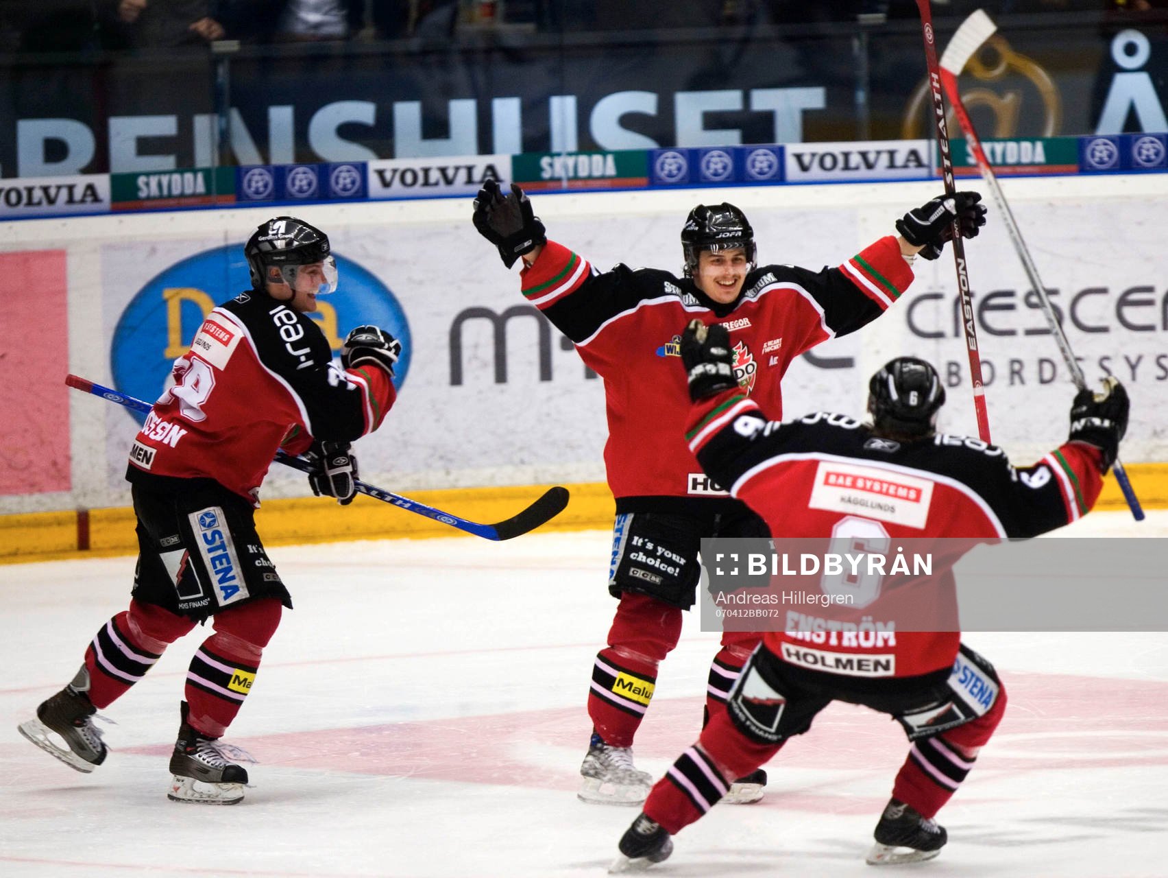 Kristian Kuusela, avgör, jubel för Modo