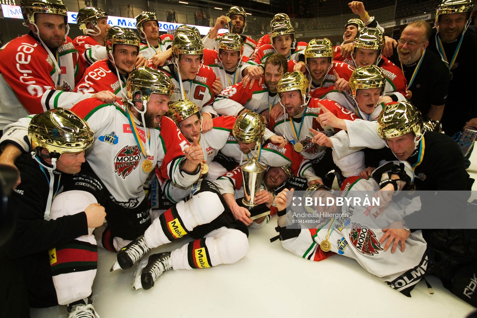 SM-guld till Modo, jubel. Svenska Mästare 2007
