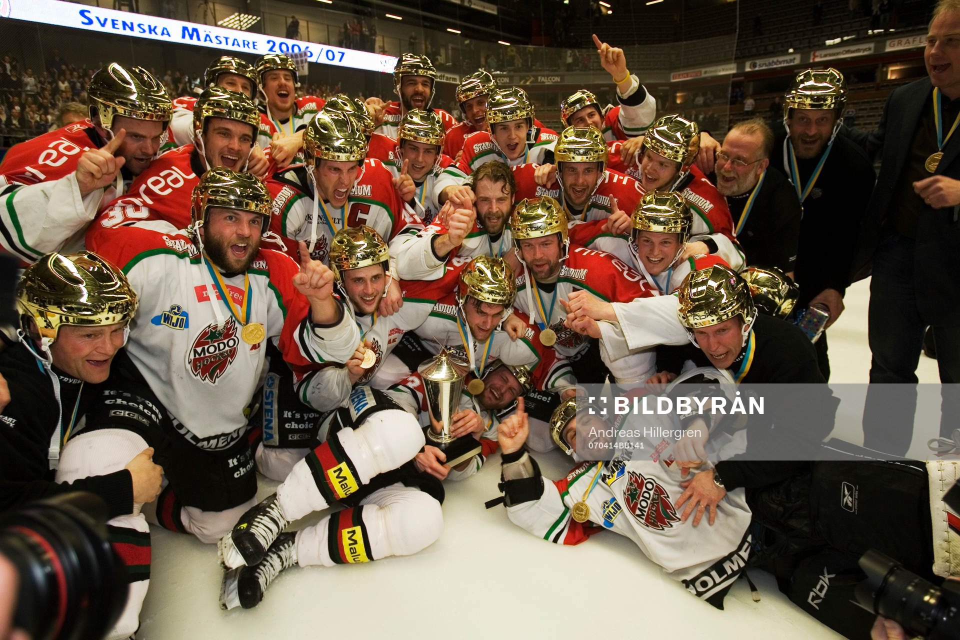 SM-guld till Modo, jubel. Svenska Mästare 2007