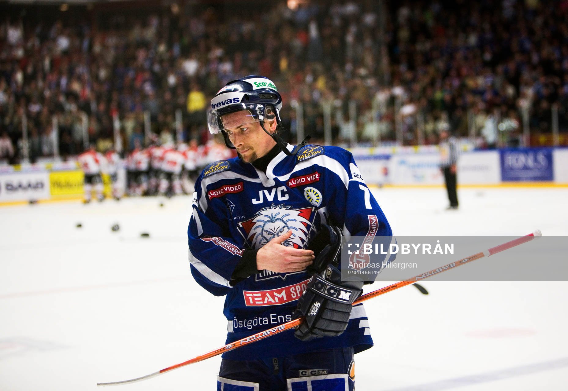SM-guld till Modo, jubel. Magnus Johansson, Linköping, depp