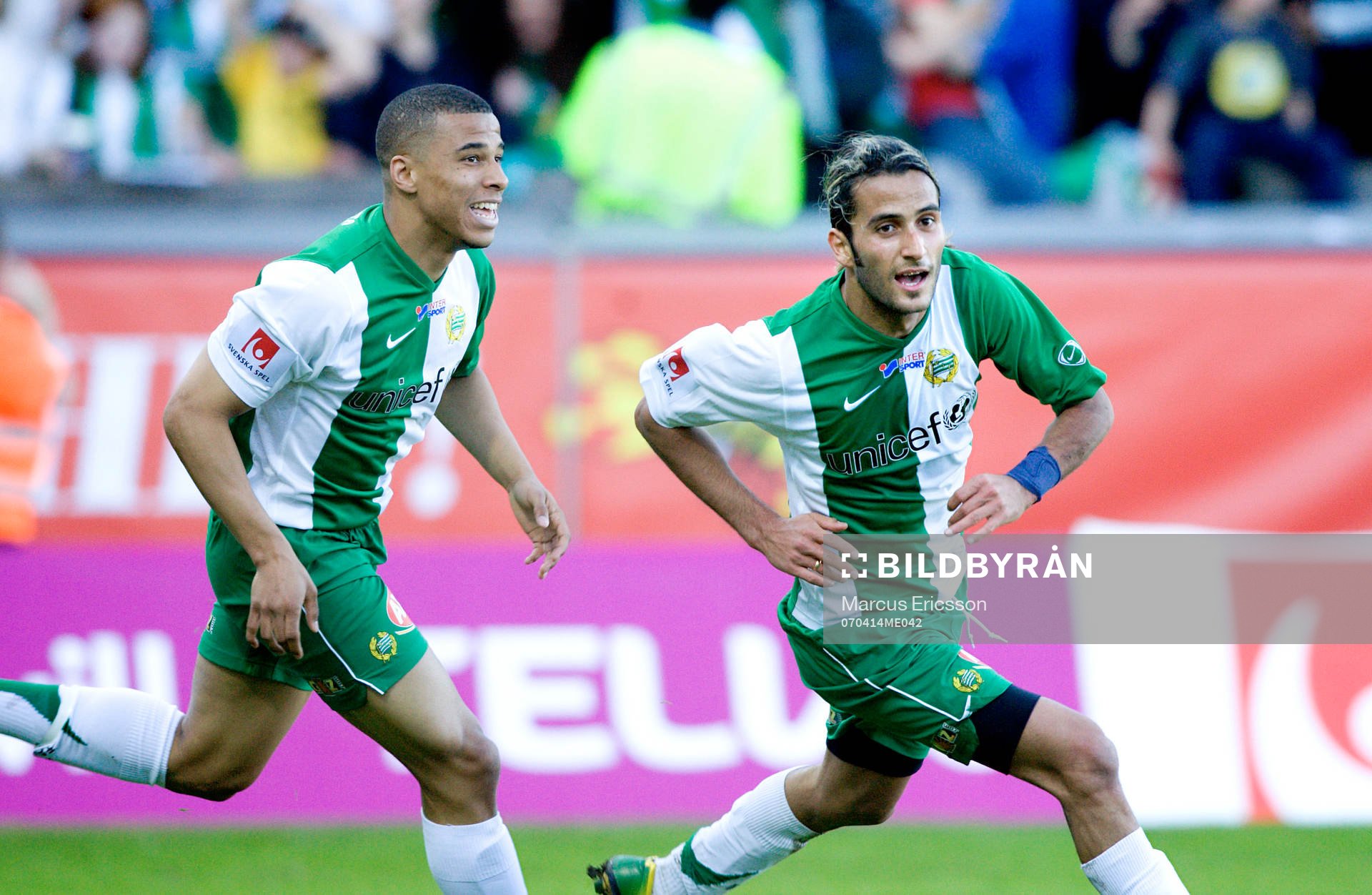 Charlie Davies och Erkan Zengin, Hammarby jubel