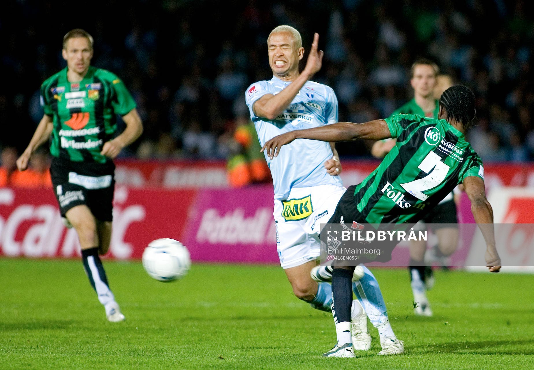 Junior, Malmö krockar med Rickard Ekunde, Gais