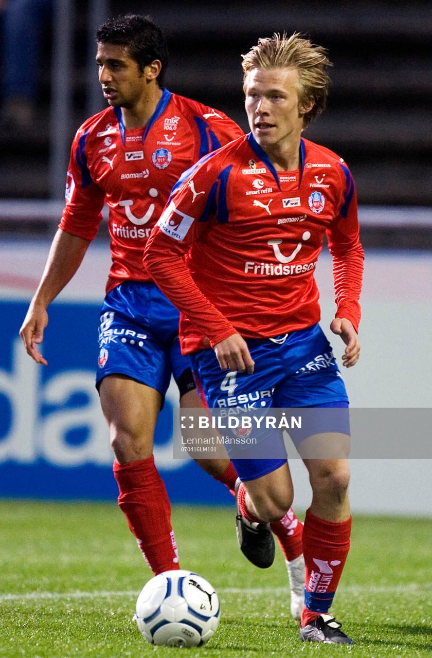 Andreas Landgren och i bakgrunden, Samir Belouta, Helsingborg