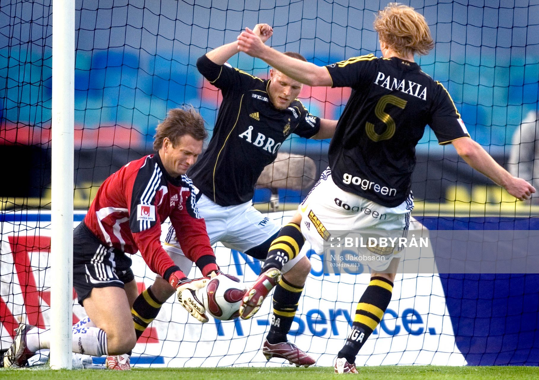 Bengt Andersson, målvakt, Göteborg. NIcklas Karlsson, Per