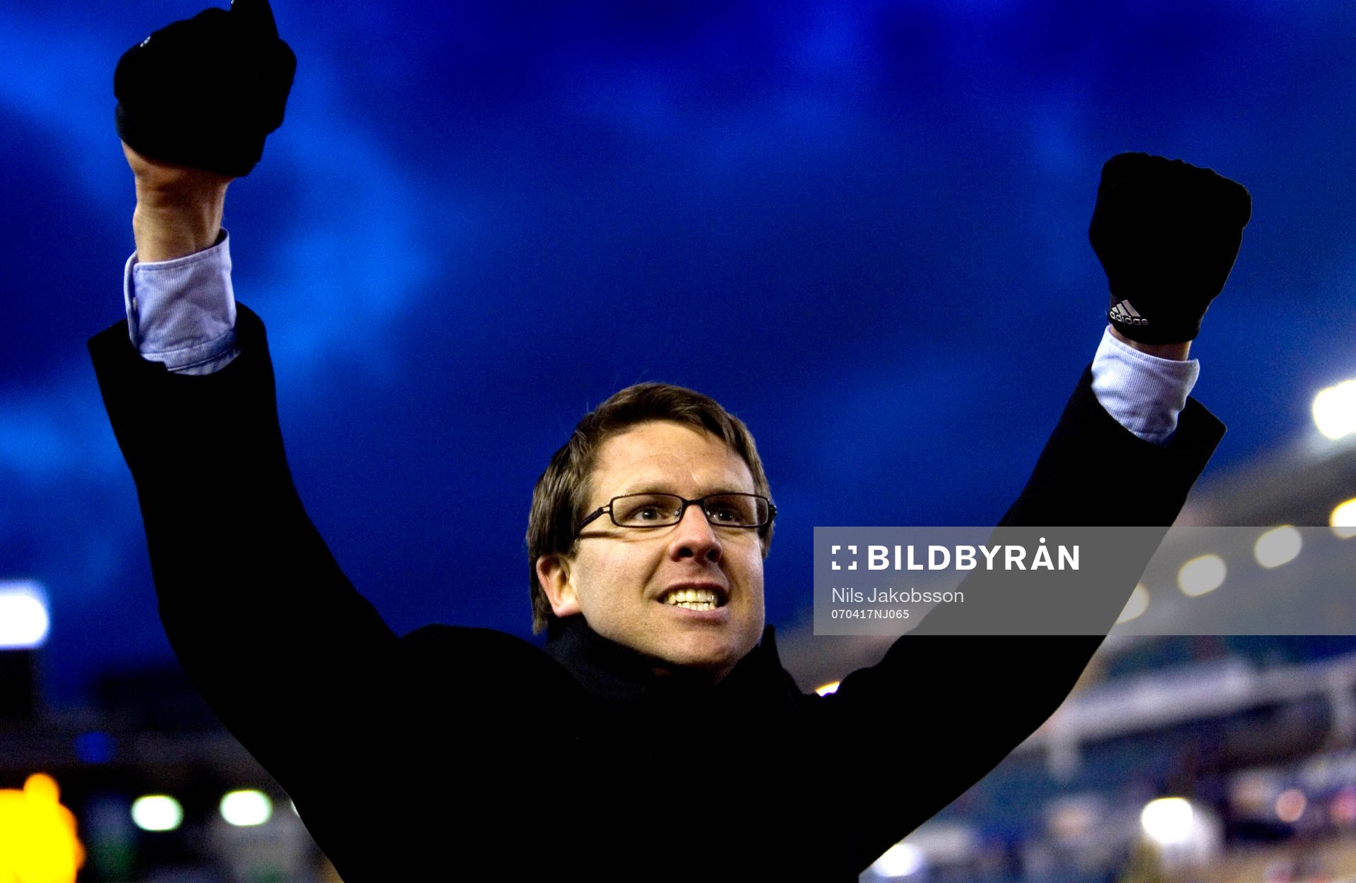 Rikard Norling, tränare, AIK, jubel