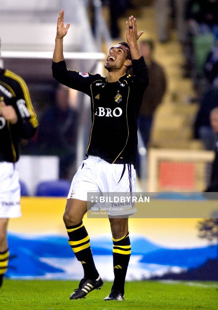 Wilton Figueiredo, AIK,  tackar högre makter, jubel