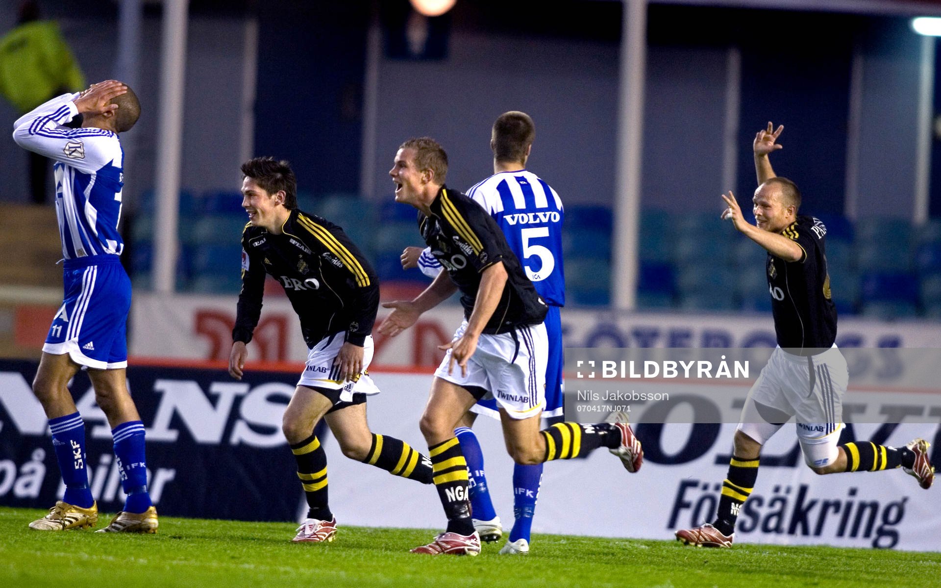 Miran Burgic, Robert Åhman-Persson, Nicklas Karlsson, AIK