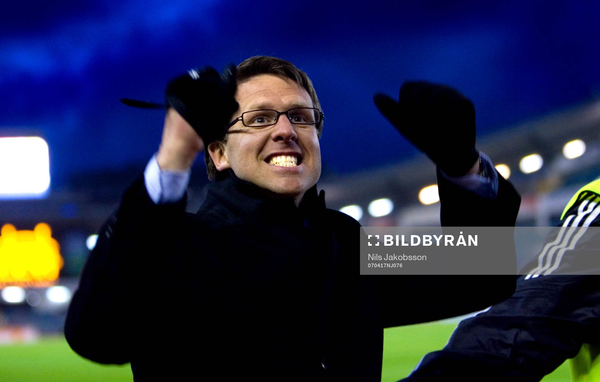 Rikard Norling, tränare, AIK, jubel