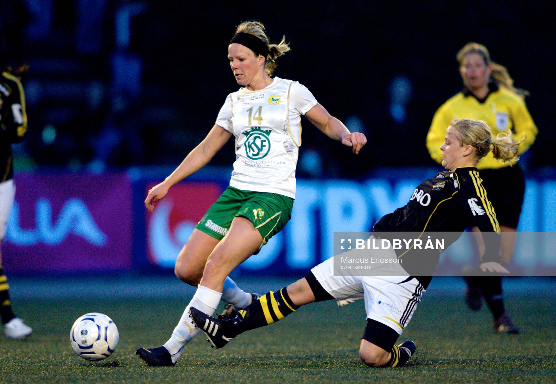 Malin Nyqvist, Hammarby och Danielle Wallander, AIK