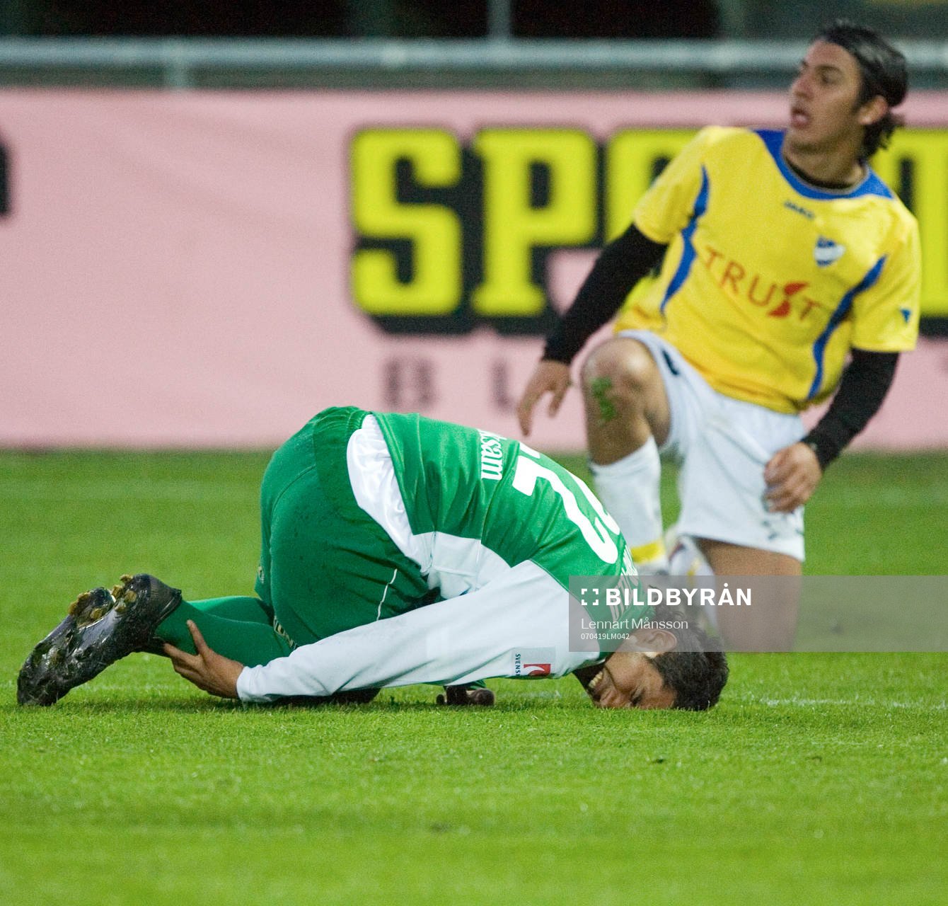 Sebastian Castro-Tello, Hammarby. Skada, skadad, smärta