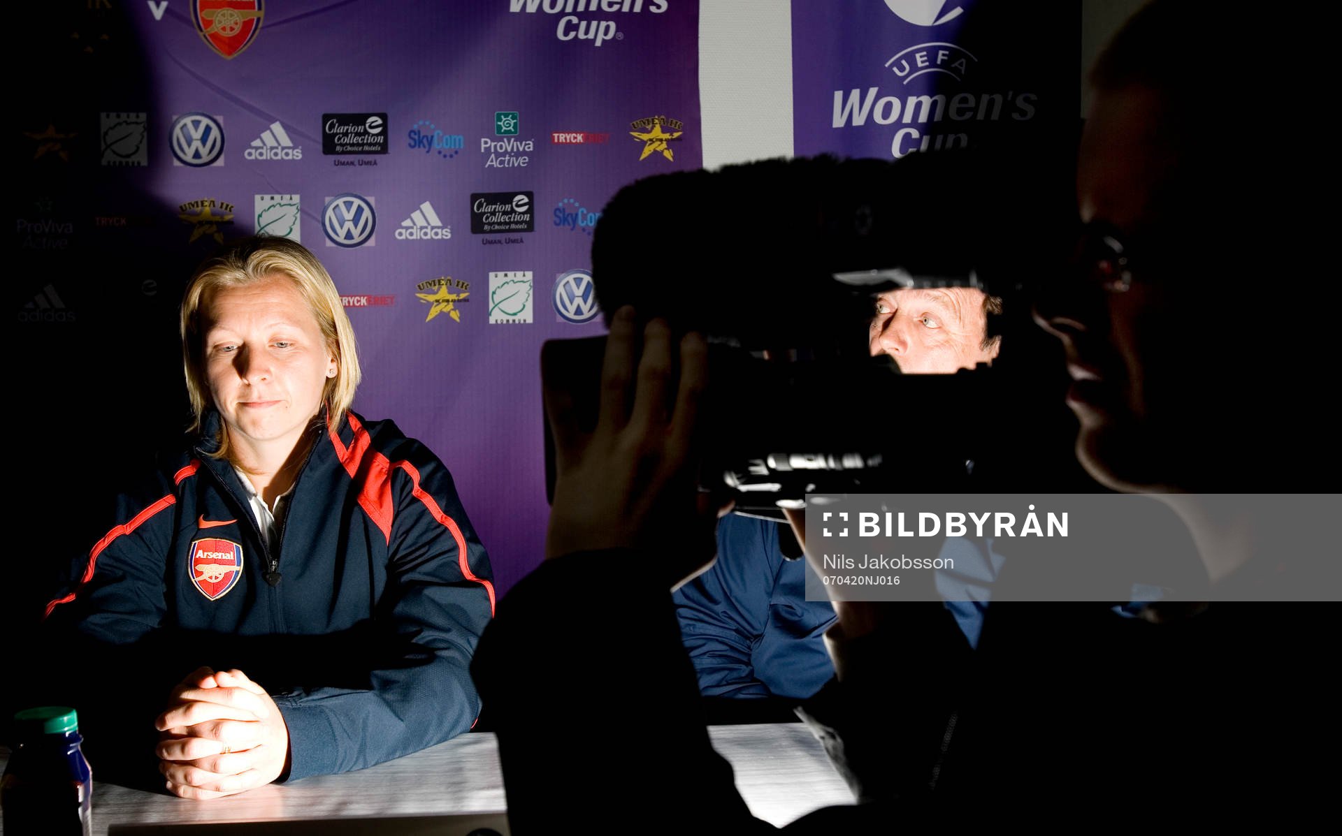 Fotboll, dam, Final UEFA Womens Cup, Presskonferens