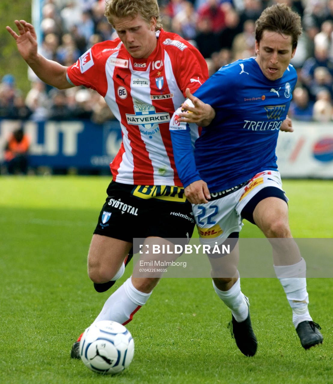 Joakim Nilsson, MFF och Jimmie Augustsson, TFF