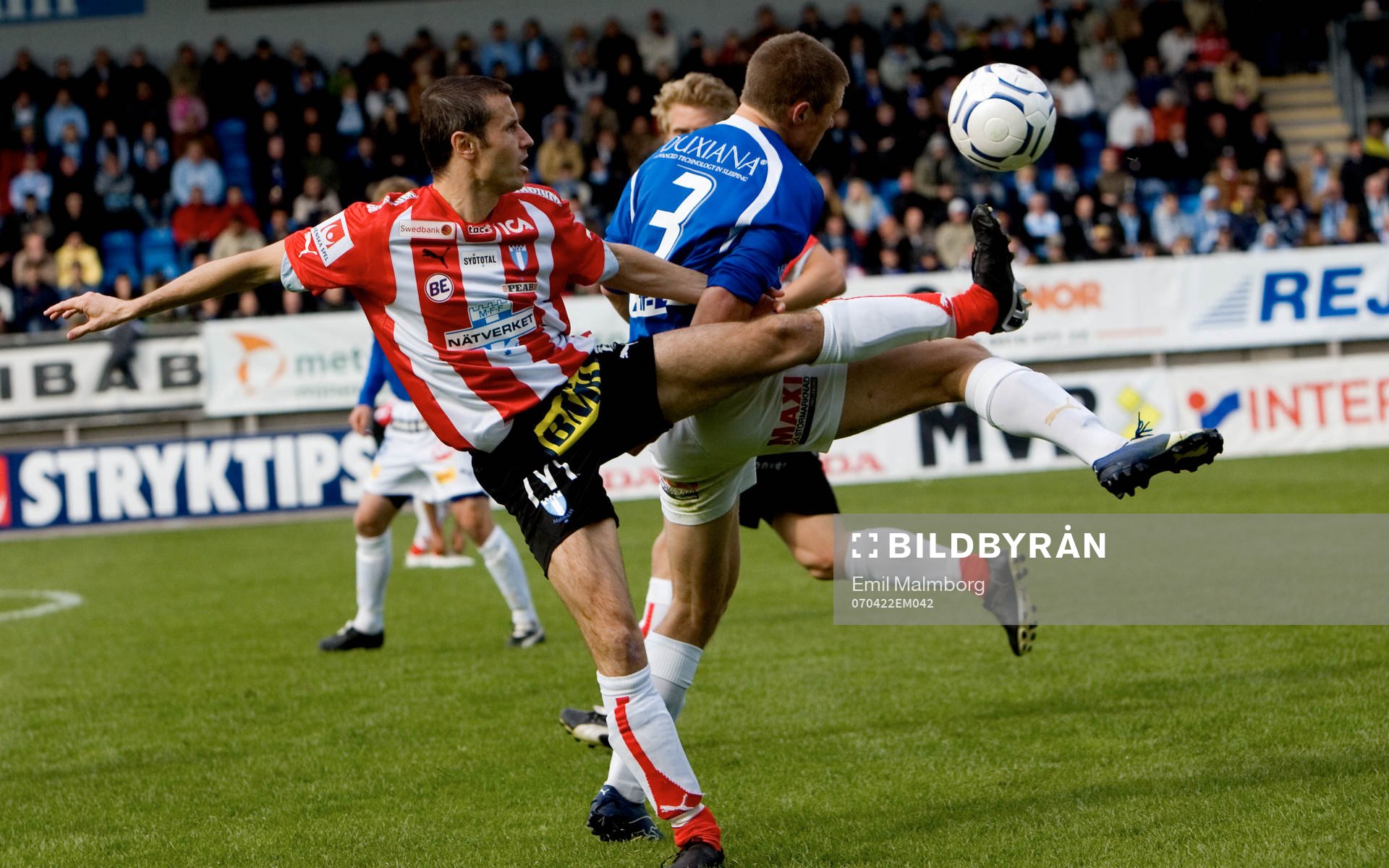 Yksel Osmanovski, MFF och Dennis Melander, TFF
