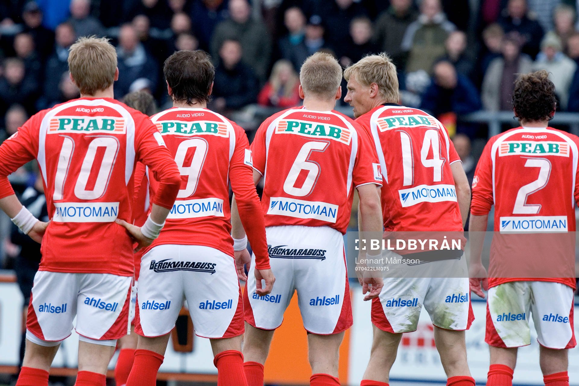 fr. v. Patrik Ingelsten, Stefan Larsson, Mikael Eklund,