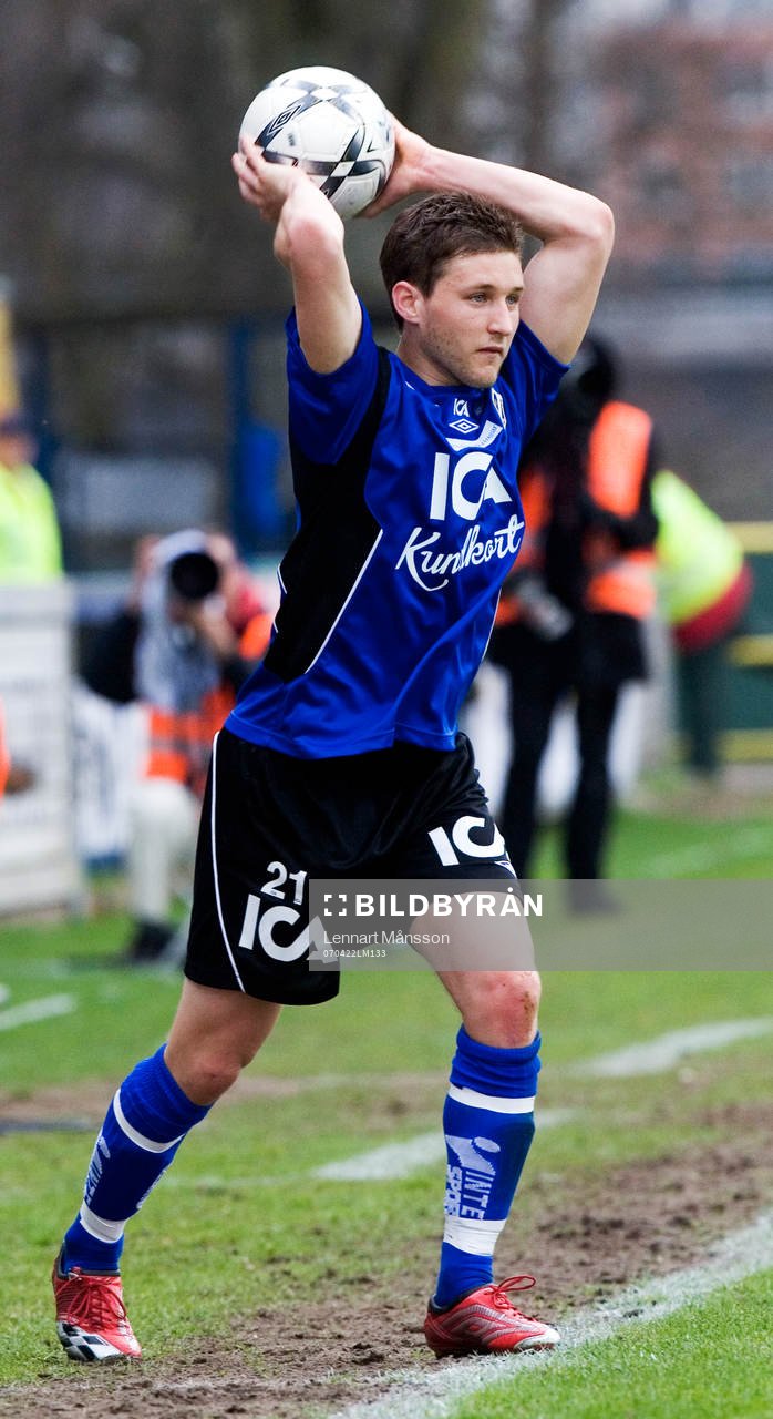 Tibor Joza, Halmstad, inkast